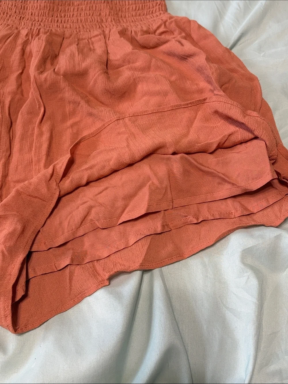 NWT Z Supply Dawn Crinkle Short Copper Women’s Elastic Band Size Large Boutique - Picture 6 of 7